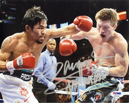 10 Manny Pacquiao Signed 8x10 Photos Signed in Silver